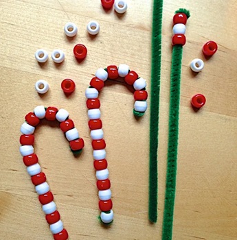 Beaded Candy Cane