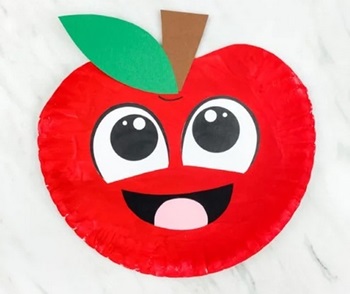 Paper Plate Apple