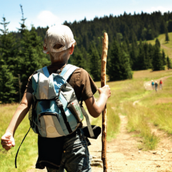 Boy Hiking